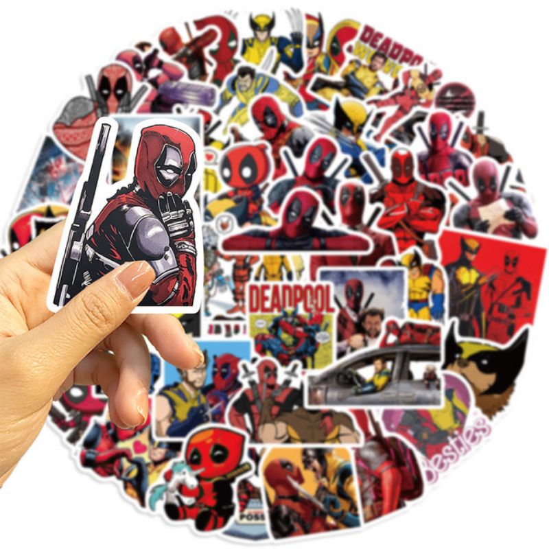 

COD Stiker Deadpool dan Batman Stiker Super Hero