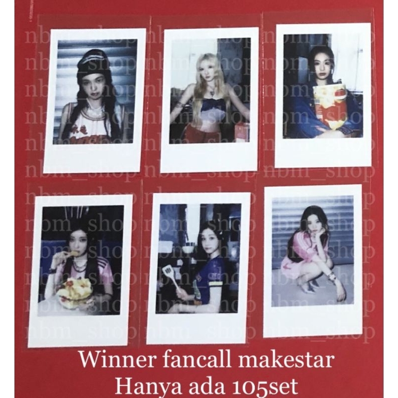 READY STOCK WINNER PHOTOCARD POLAROID FANSIGN ONLINE FANCALL VIDEO CALL BABYMONSTER BABY MONSTER BAE