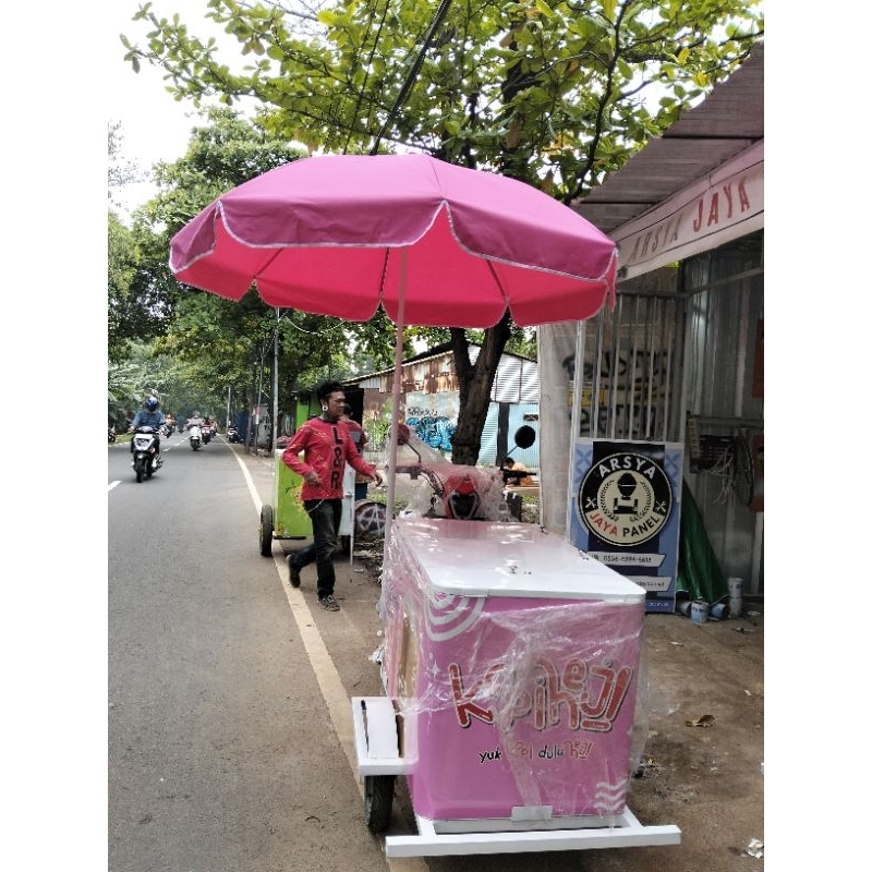 gerobak kopi keliling sepeda listrik