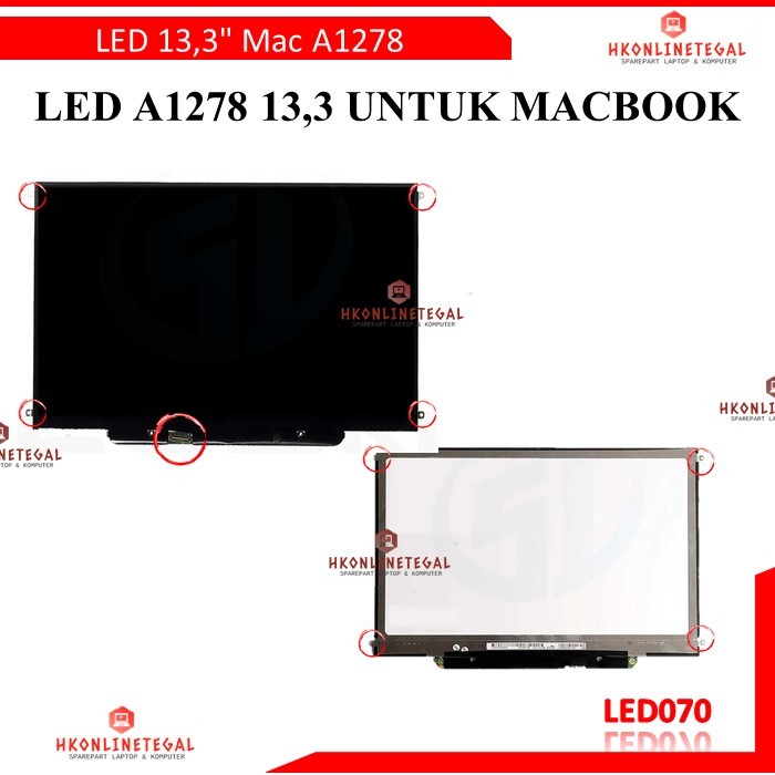 Layar LCD LED A1278 Macbook 13.3 LP133WX3 TLA5 TLA6