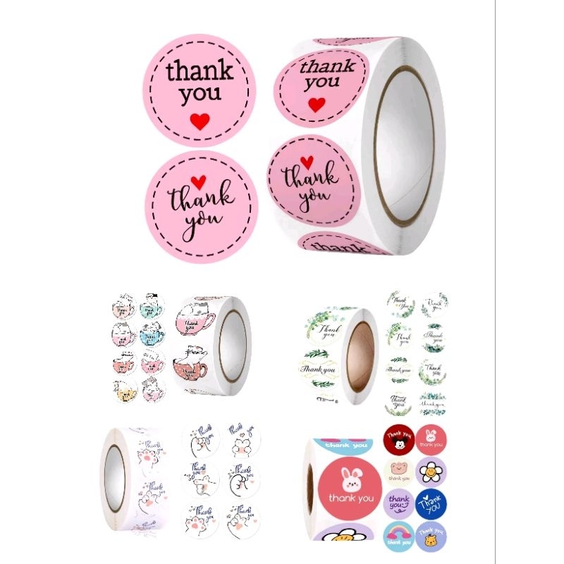 

sticker label thankyou