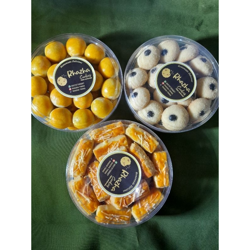 

paket hemat 3 pcs nastar, kastengel, dan monde susu