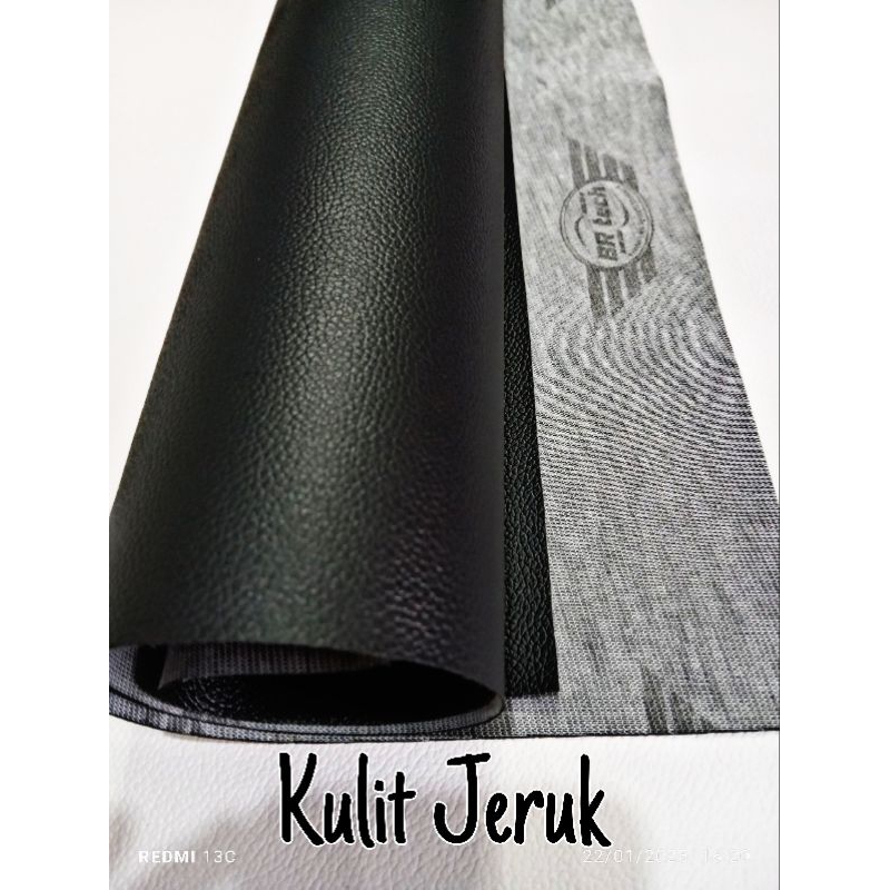 KULIT JOK COVER JOK BAHAN JOK MOTOR POLOS HITAM MOTIF KULIT JERUK KULIT JOK KULIT JERUK