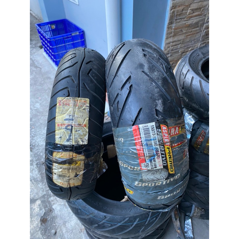 OBRAL BAN PIRELLI UKURAN 120/70-13 ASPIRA UKURAN 150/70-13 SET DEPAN BELAKANG KONDISI BARU NOMINUS