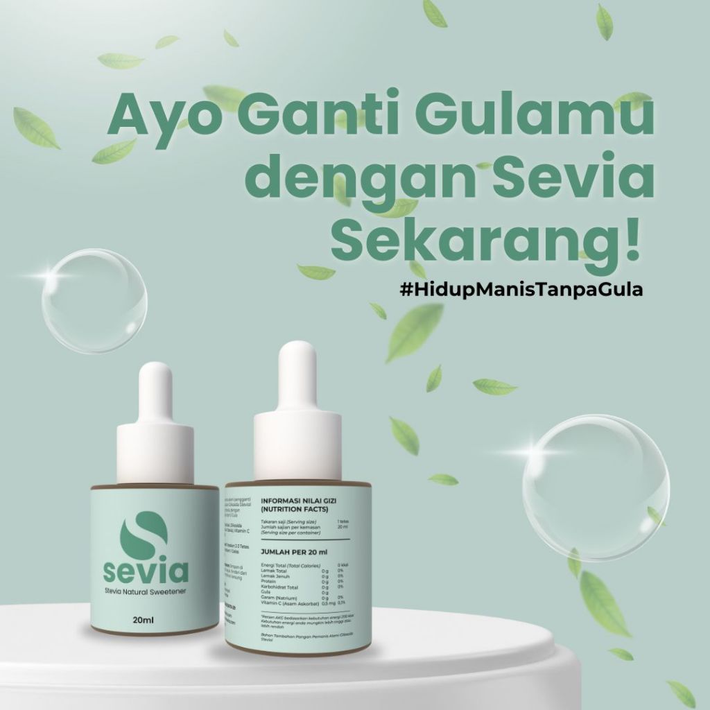 

Sevia Stevia - Pemanis Cair Alami dari Daun Stevia 20ML