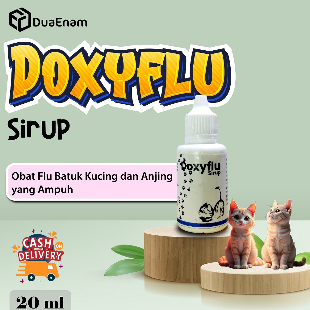 Kepoin aja DOXYFLU flu kucing pilek bersin demam sirup cair AMPUH FLUCAT Kucing Anti Flu Pilek Beler
