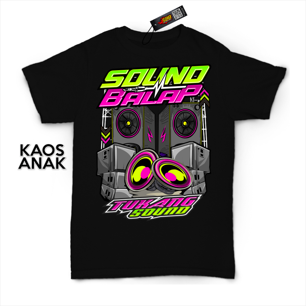 Baju Kaos Anak Laki Perempuan Katun Sound Balap Tukang Sound Horeg Sound Balap Blitar
