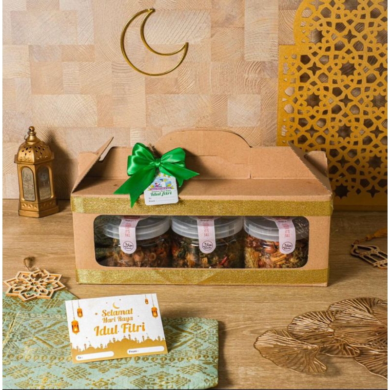 

HAMPERS LEBARAN (BABY CUMI, TONGKOL SUWIR, TERI KACANG) - HAMPERS IDUL FITRI - HAMPERS LEBARAN - HAMPERS MASAKAN LEBARAN - MASAKAN LEBARAN