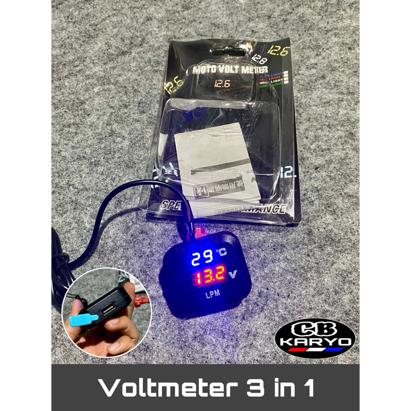 VOLTMETER COPY KOSO 3in1 LPM