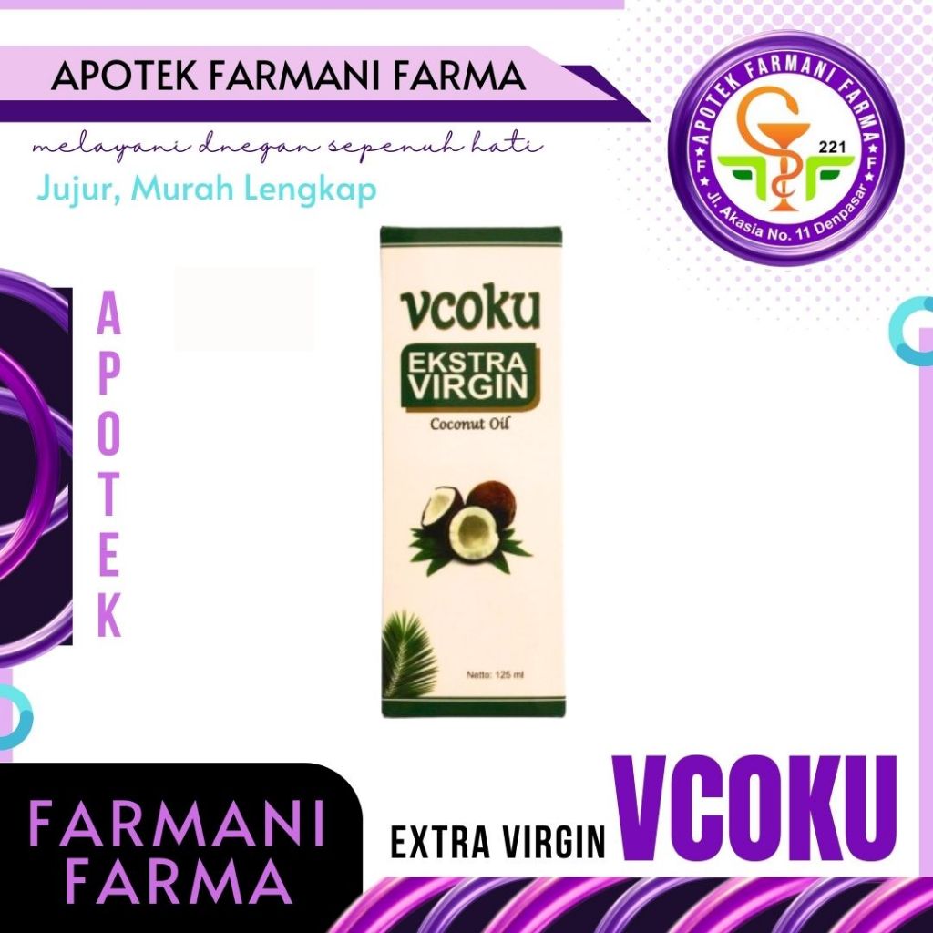 VCOKU / VIRGIN COCONUT OIL / VCO COLD PRESSED / MINYAK KELAPA MURNI