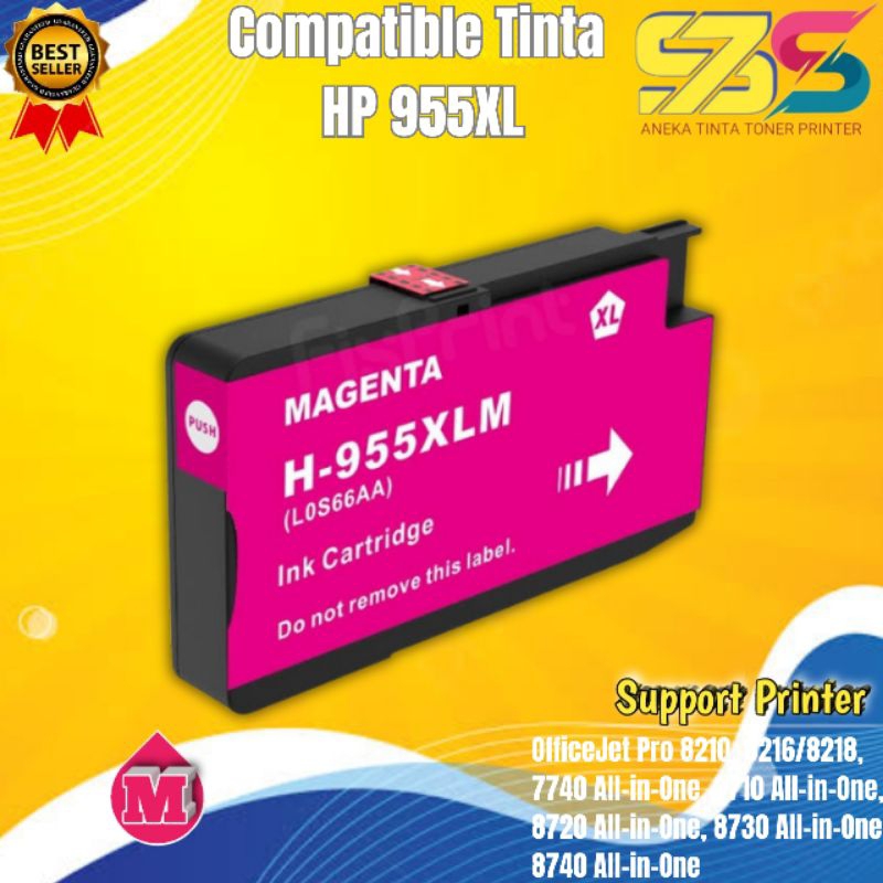 Tinta Catridge Compatible 955XL Magenta