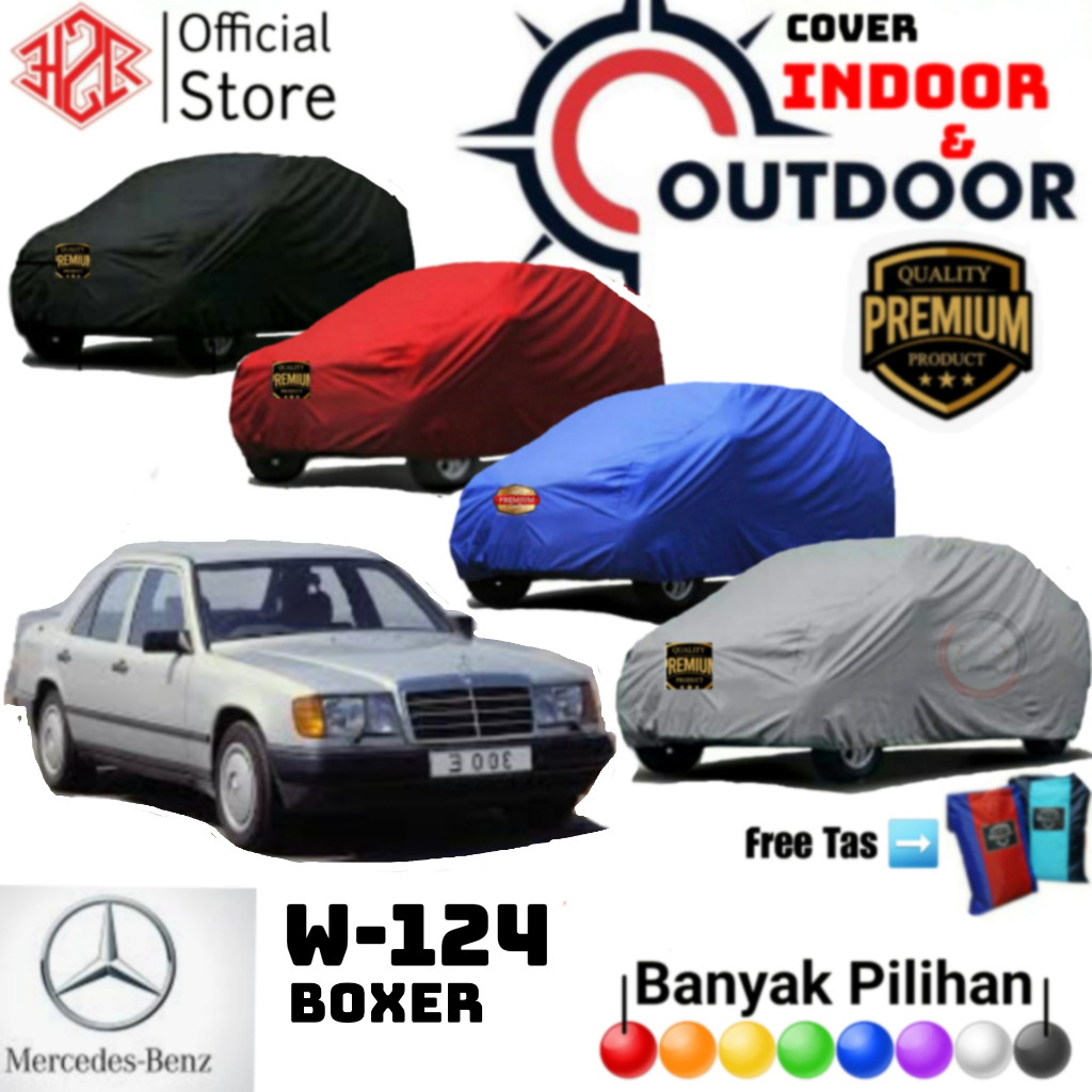 Cover Mobil Mercedes Boxer W124, Sarung Mobil Boxer, Selimut Mobil W124, Bahan Polyester PREMIUM