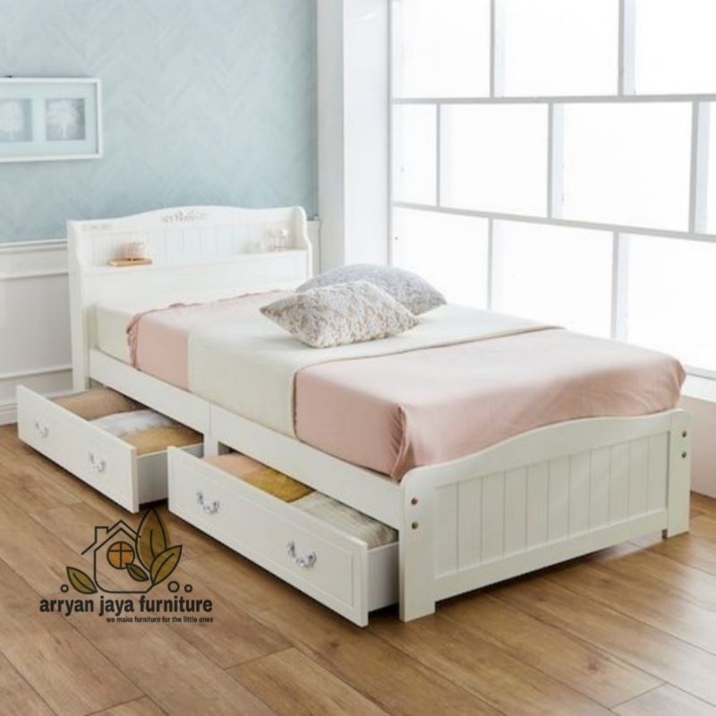 tempat tidur anak laci , ranjang anak storage
