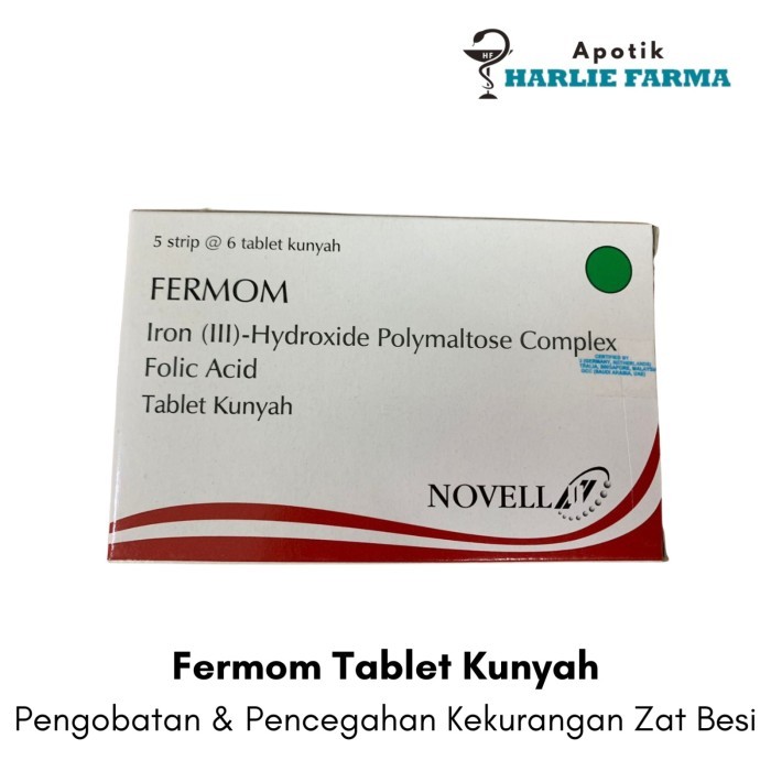 Fermom Tablet Kunyah - Obat Penambah Zat Besi
