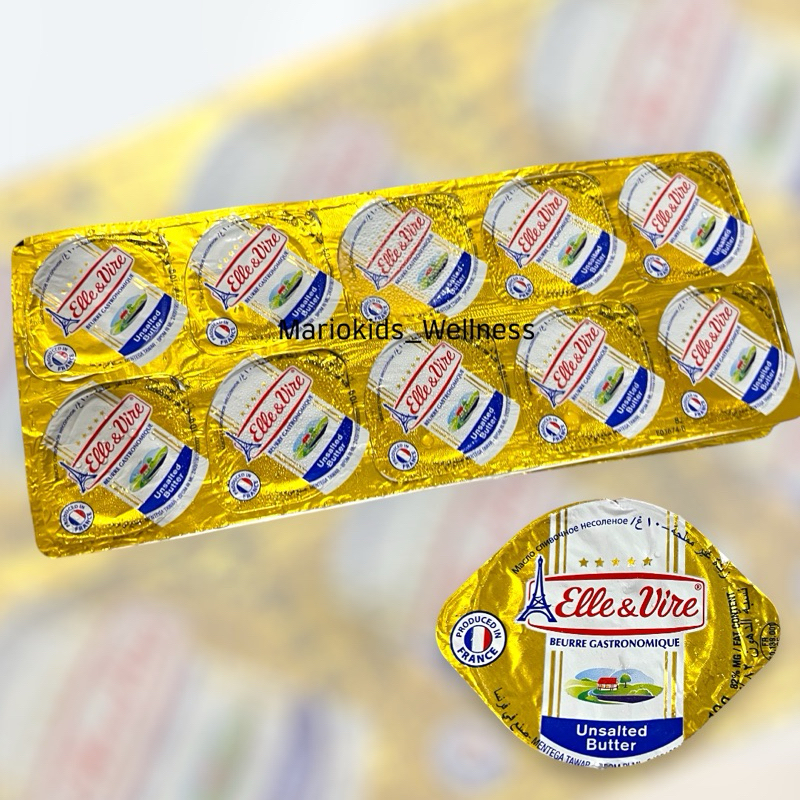 

Elle & Vire Unsalted Butter UB ED06.2025 MPASI 10gr