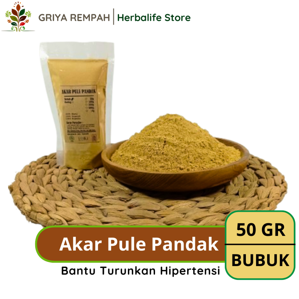 

AKAR PULE PANDAK BUBUK 50 GRAM Herbal Alami Simplisia untuk Ramuan Tradisional & Kesehatan Rauvolfia serpentina