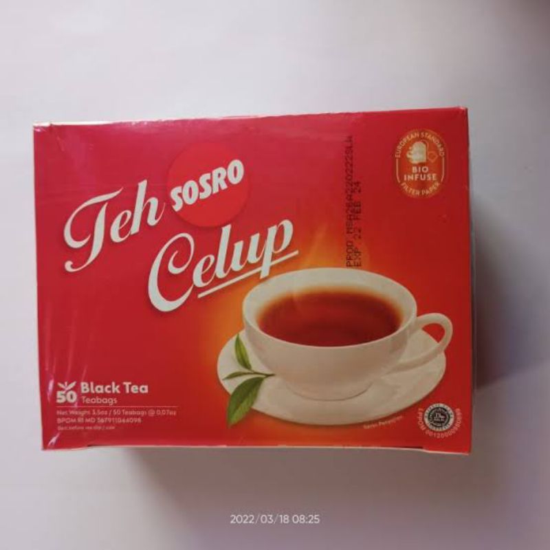 

Teh celup sosro 1kotak 50pcs