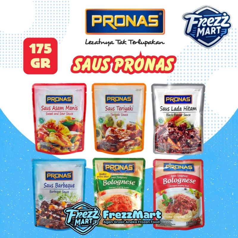 

Saus Pronas 175gr & 350gr Teriyaki Barbeque Lada Hitan Asam Manis Bulgogi BBQ Spagheti Bolognese Ayam Sapi Saos Tumis