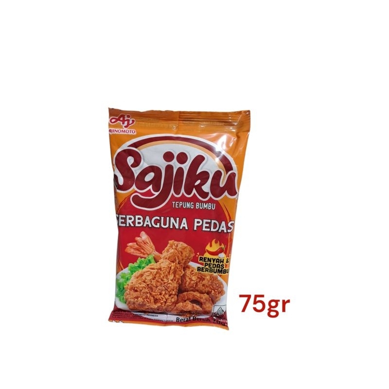 

SAJIKU SERBAGUNA PEDAS 75GR /TEPUNG BUMBU