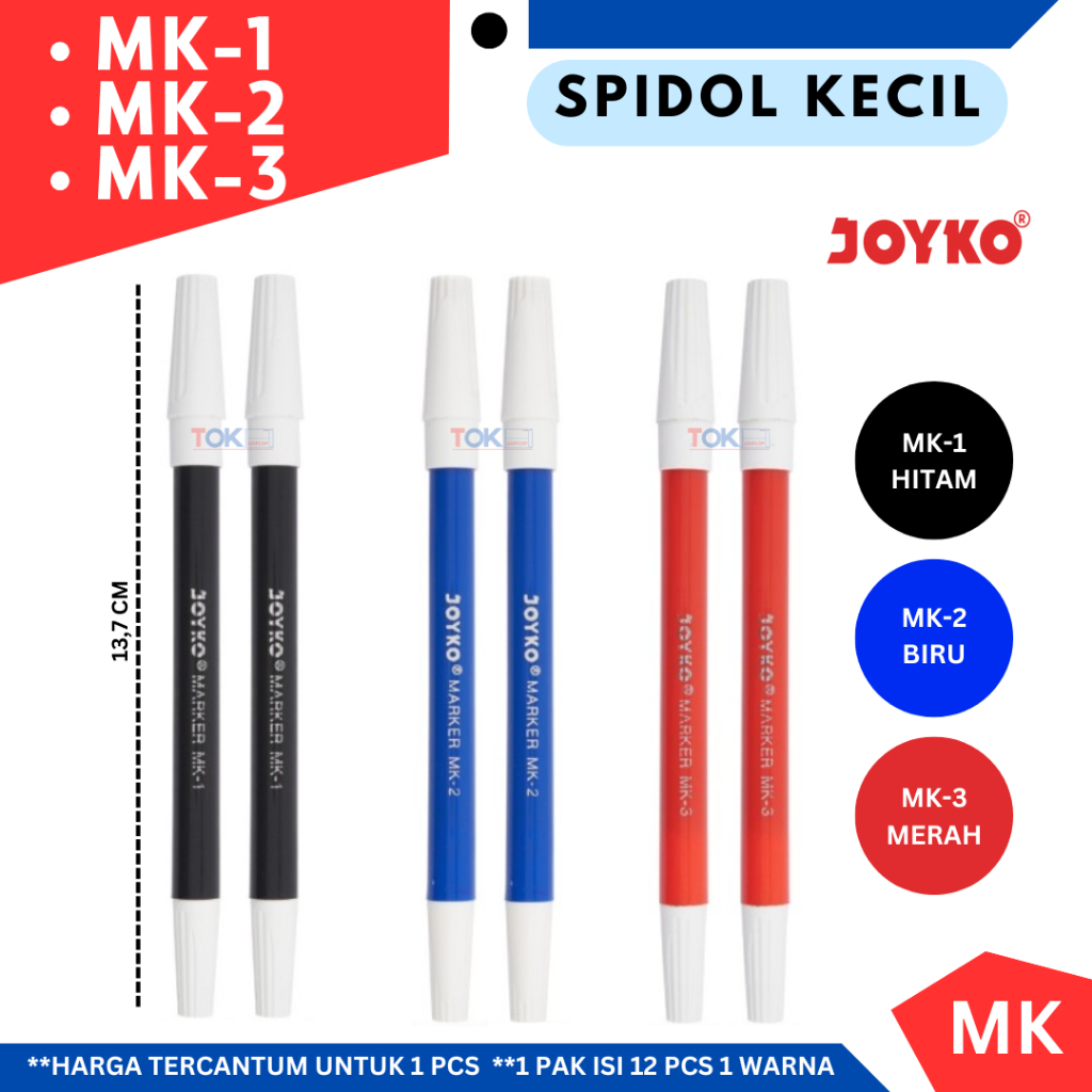 

spidol kecil JOYKO MK-1 MK-2 MK-3 / spidol WARNA MK