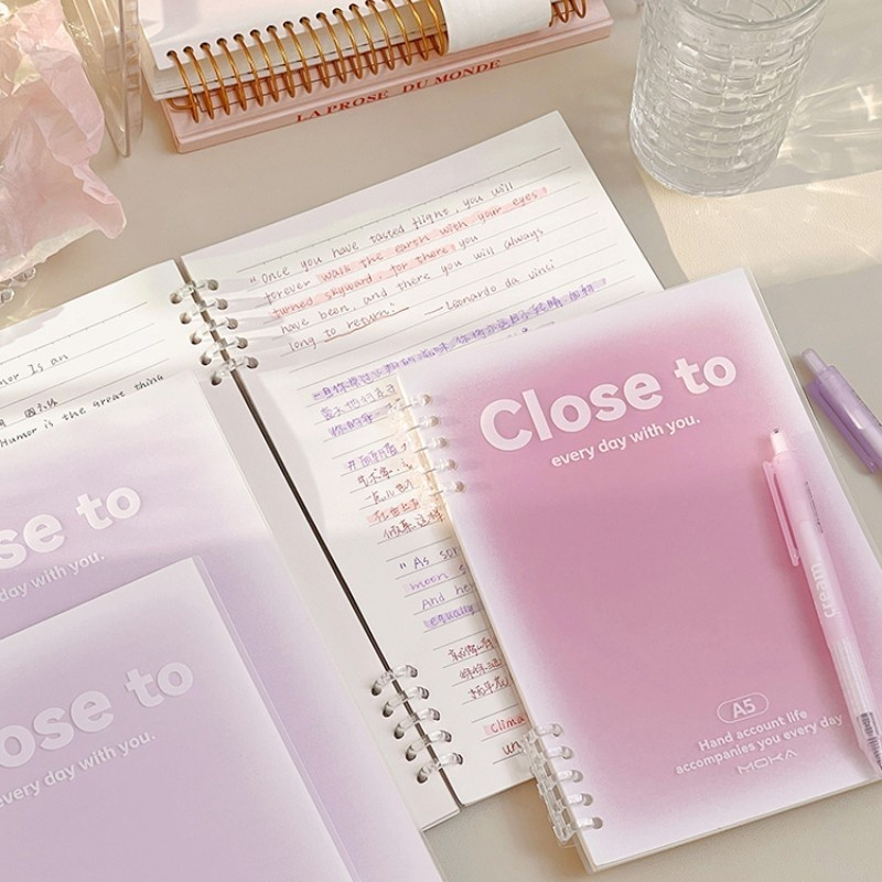 

Notebook Buku A5 B5 Buku Tulis Sekolah Lucu Binder 360 Derajat Notebook Aesthetic Lose Leaf Binder