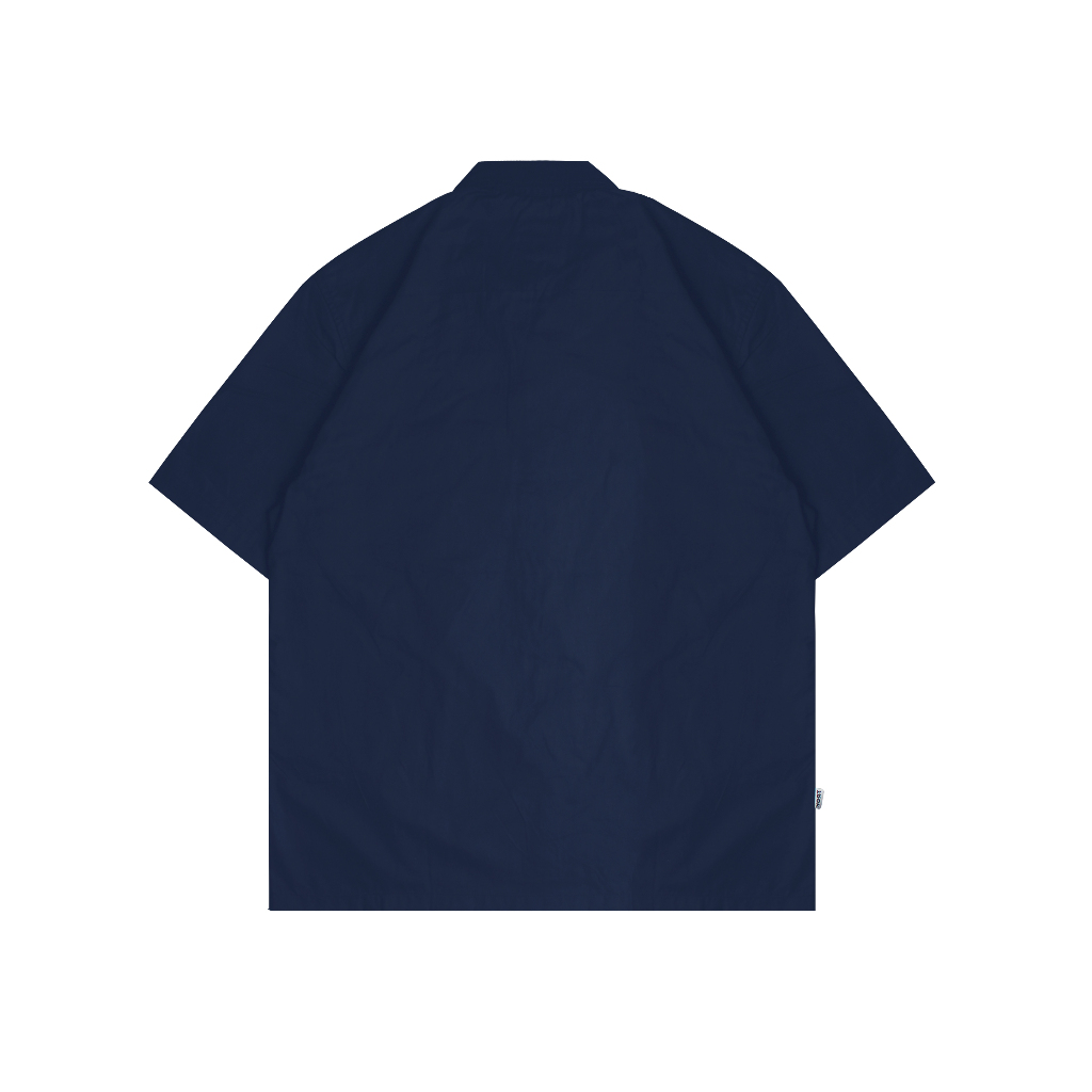 Troy Company Short Shirt Navy Hemdes - Kemeja Polos Lengan Pendek Pria Biru Navy KMJ 2940