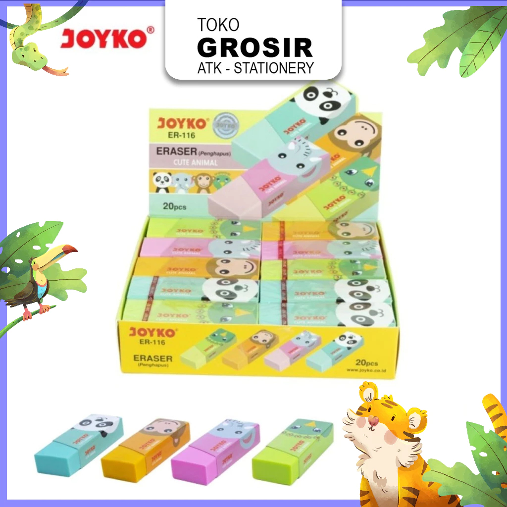 

(LIVE) JOYKO - Eraser ER-116 Animal Cute penghapus