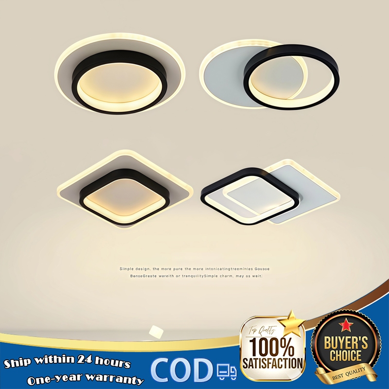Lampu Plafon Minimalis Lampu Plafon Ruang Tamu Led 3 warna Lampu Plafon Kamar Tidur Lampu Plafon tem