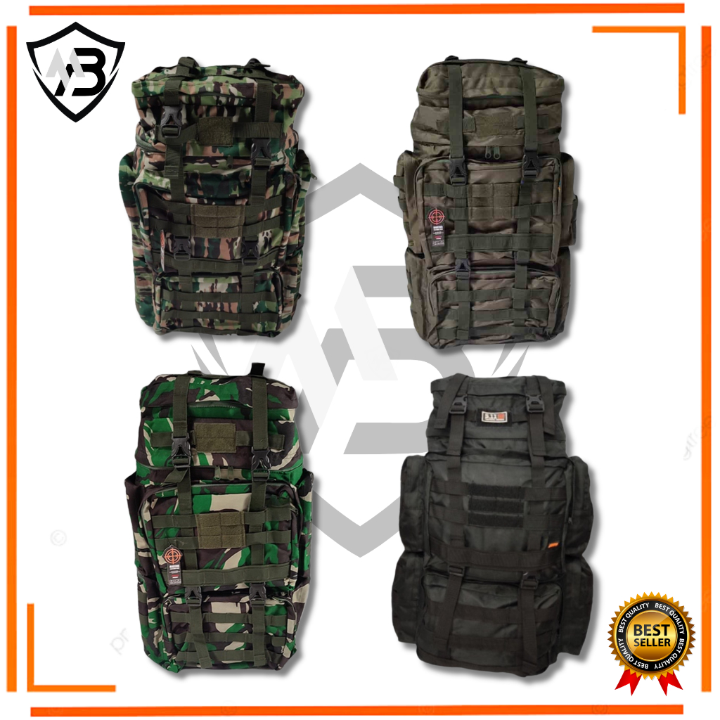 TERLARIS  Tas Ransel Punggung tas raider tas ransel army model jatah raider TNI Loreng NKRI