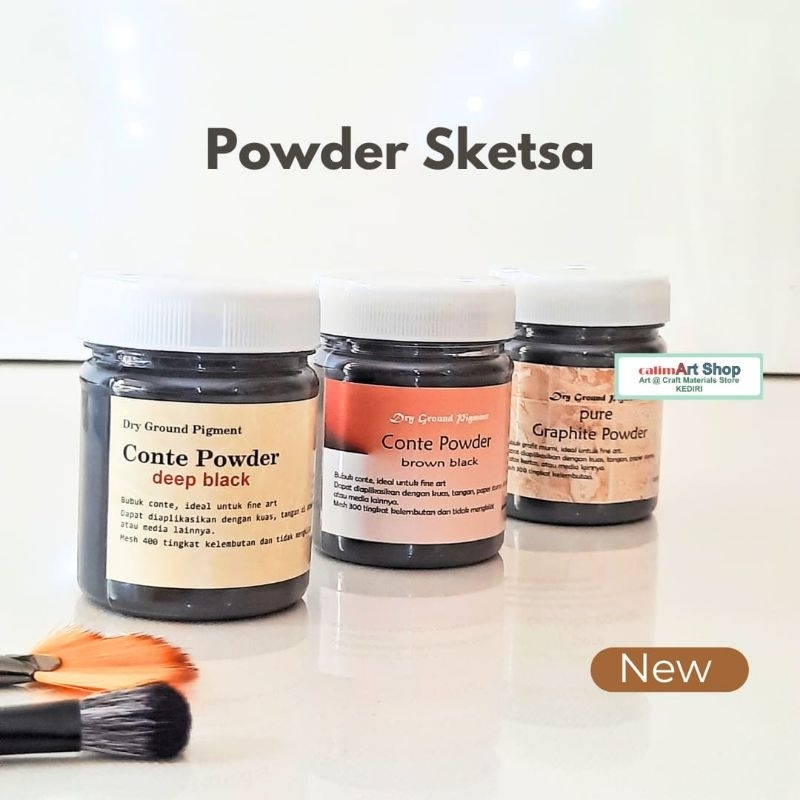 

Powder Sketsa 3 Tingkat Ketebalan I Powder Sketsa Lengkap I Bubuk Sketsa - Conte Powder- Paper, Stationery, Black, Pensil, Foto