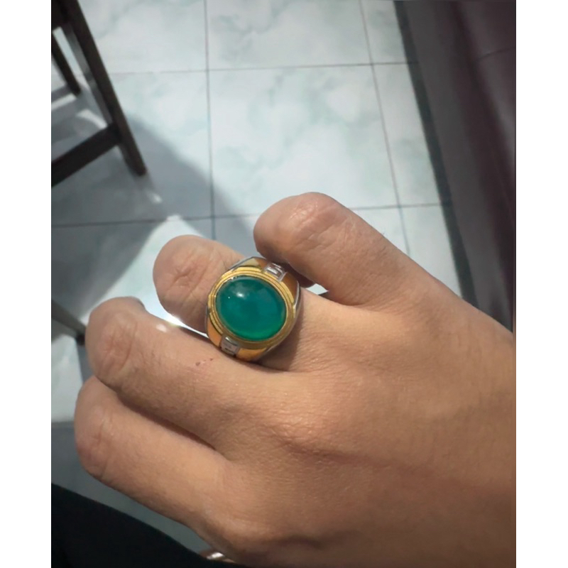 Bacan palamea kristal giwang bulat