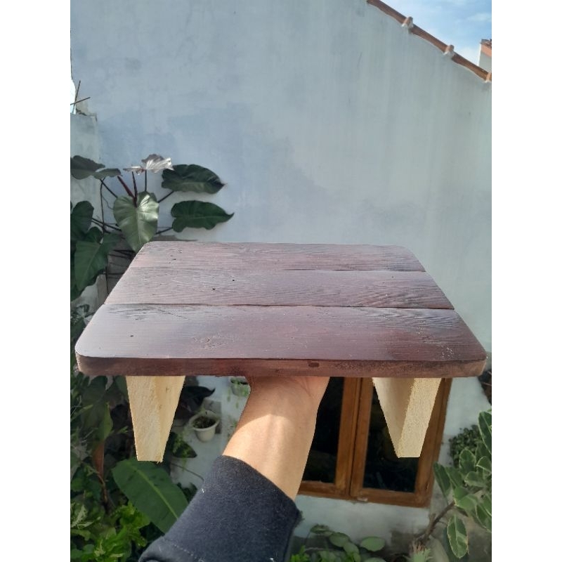 dingklik kayu jati belanda - kursi jongkok - jojodog