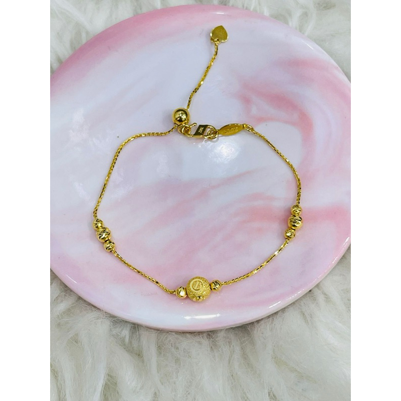 gelang serut bola pasir merica terbaru emas asli kadar 875