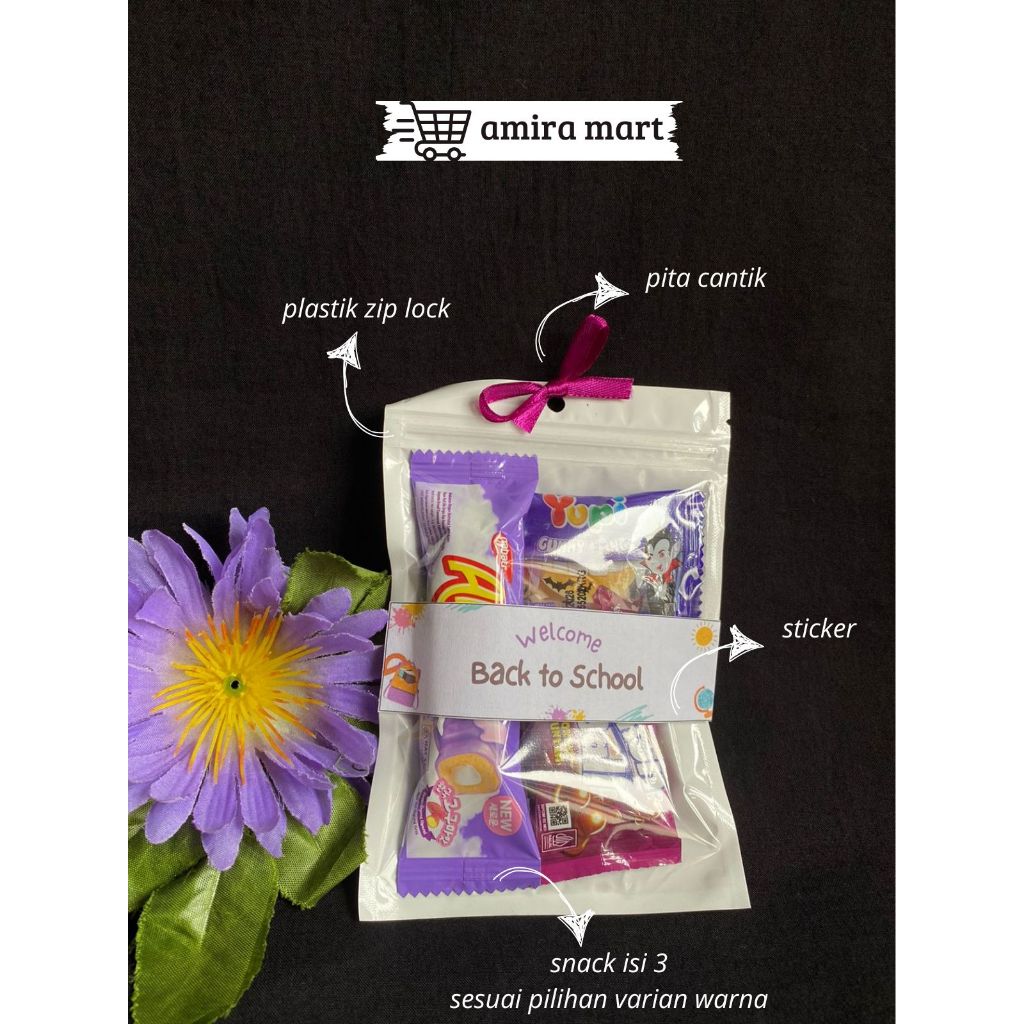 

Paket Snack Mini Hampers Cocok Untuk Hadiah Anak Remaja Dewasa Snack Isi 3 Bebas Pilih Warna Free Sticker