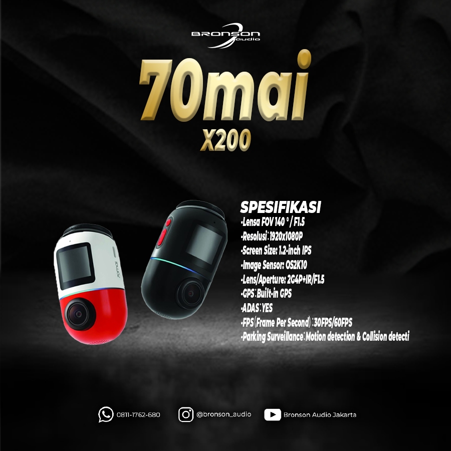 DASHCAM 70MAI X200 - 128GB