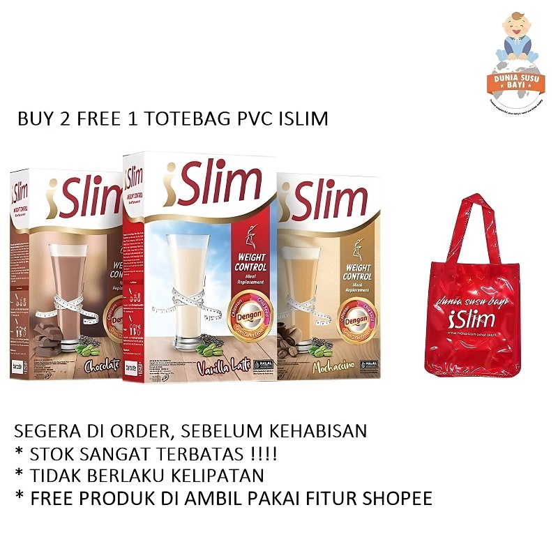 

iSlim Weight Control Minuman Diet Penurun Berat Badan Tinggi Nutrisi | Susu Diet Healtyslim isi 6pc