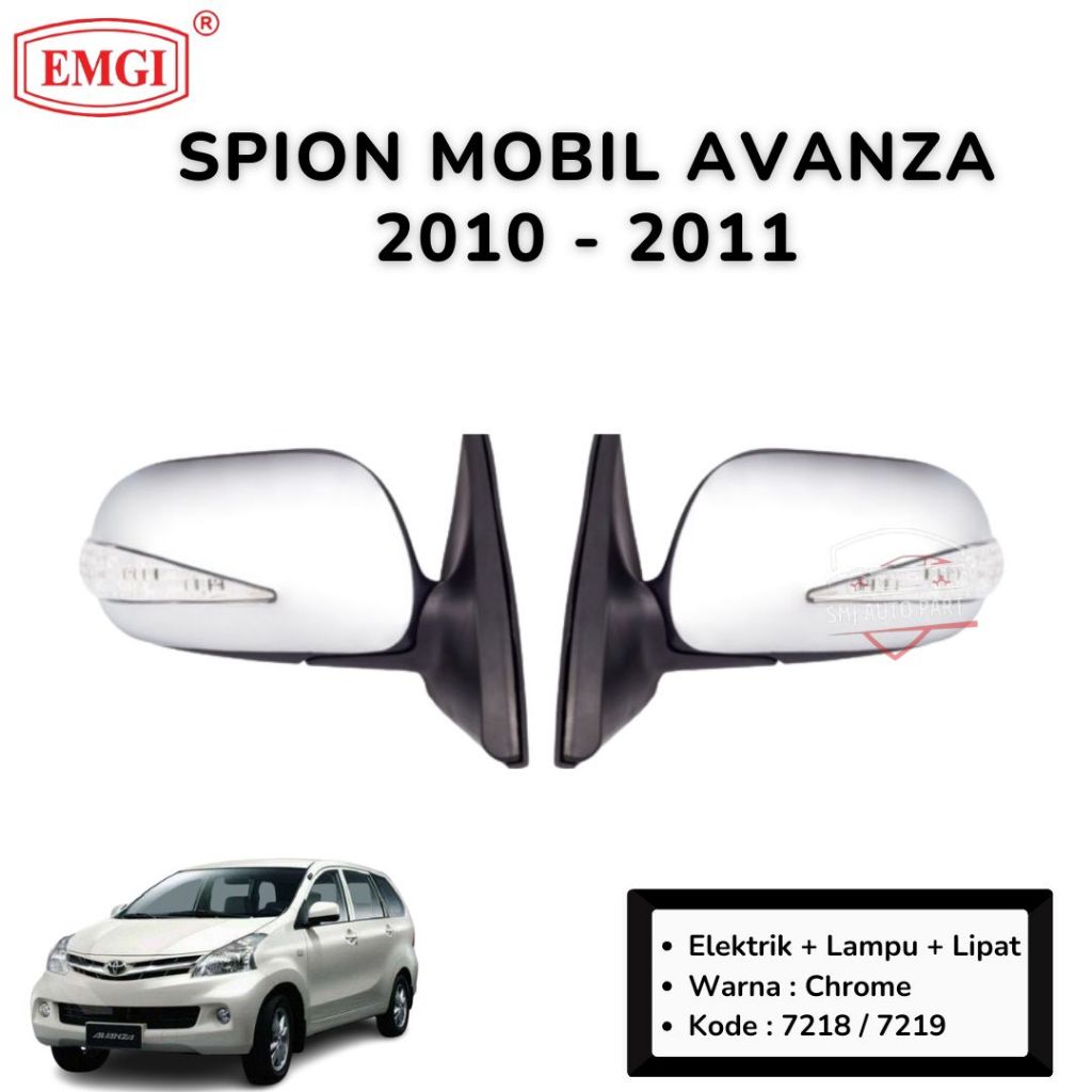 EMGI - SPION MOBIL AVANZA  2010 - 2011 - ELEKTRIK + LAMPU + LIPAT