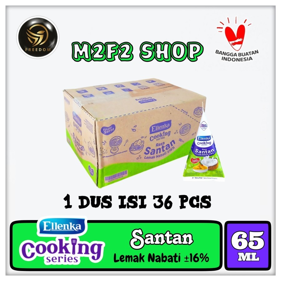

Ellenka Fiber Creme Cooking Series Liquid | Santan Cair Segitiga Kerucut - 65 ml (Kemasan Karton)