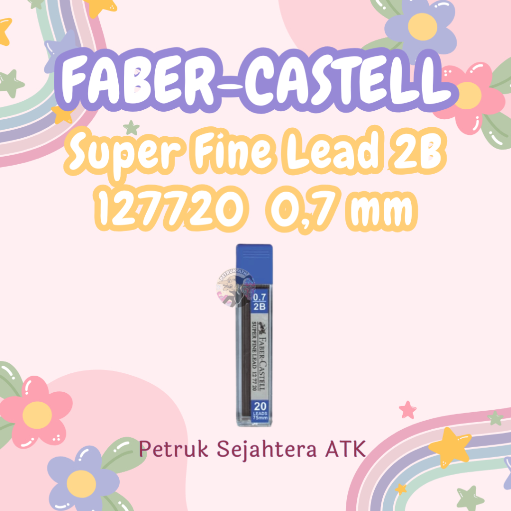 

[PCS] ISI ULANG PENSIL MEKANIK FABER CASTELL 2B 0.7 MM 127720 REFILL MECHANICAL PENCIL