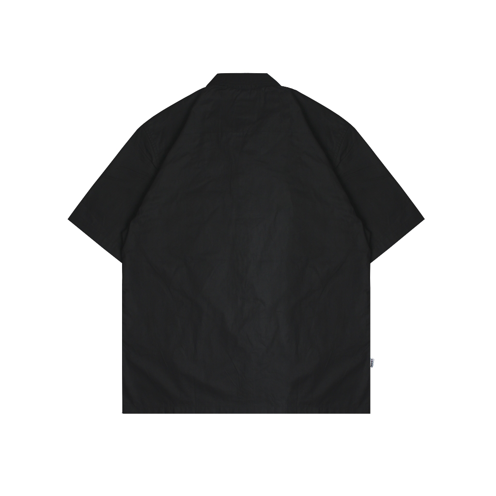 Troy Company Short Shirt Black Eyes - Kemeja Lengan Pendek Pria Hitam KMJ 2947