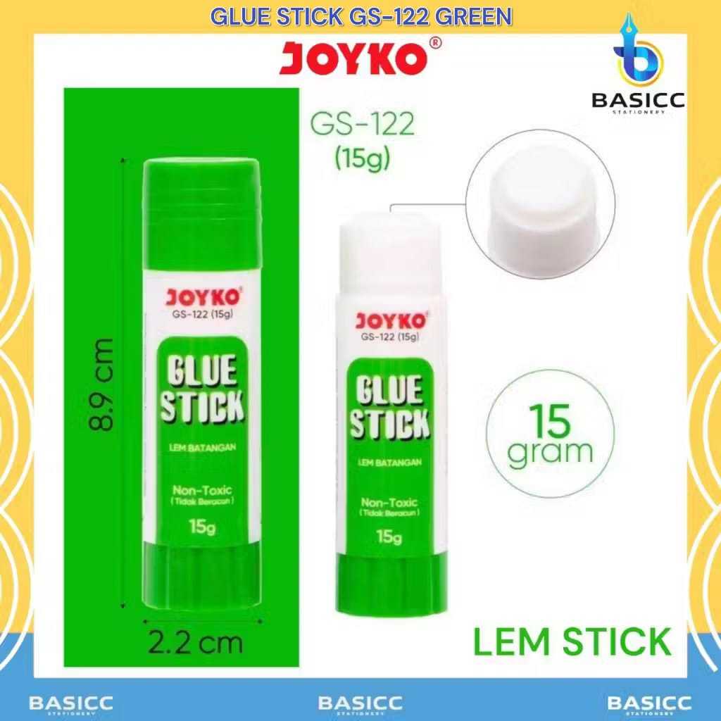 

Joyko Glue Stick 15 Gram GS-122 Lem Kertas Batang Hijau | @1Pcs