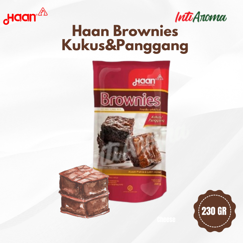 

Haan brownies kukus dan panggang instant kemasan pouch