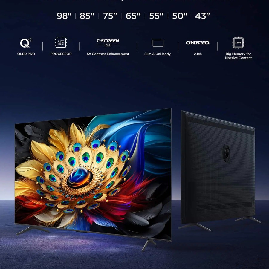 SMART GOOGLE DIGITAL LED TV TCL 43 INCH FREE BRACKET - 43 C 655