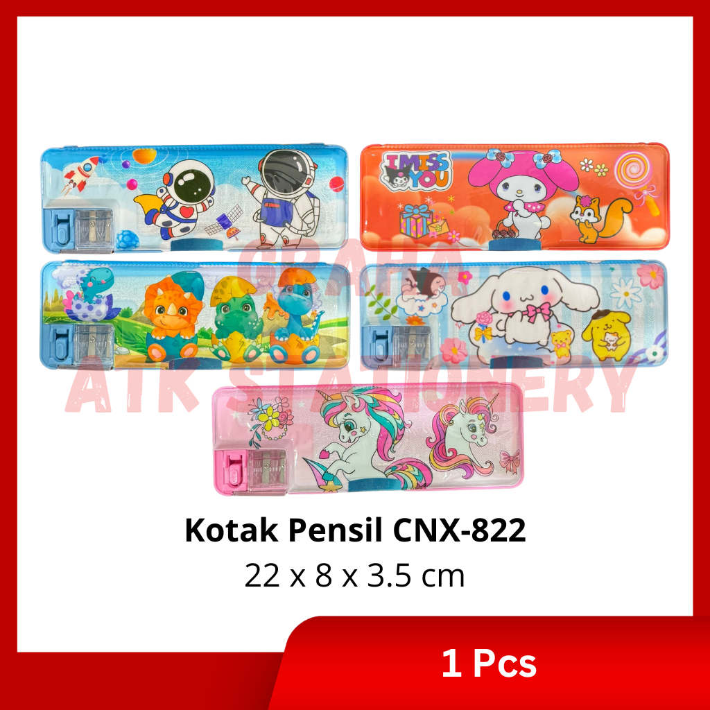 

Kotak Pensil + Rautan Magnet Carinex CNX-822 / Tempat Pensil / Pencil Case + Rautan Magnet Carinex