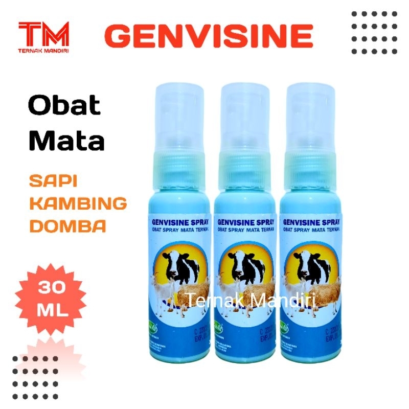 GENVISINE 30ML SPRAY Obat sakit mata sapi kambing domba