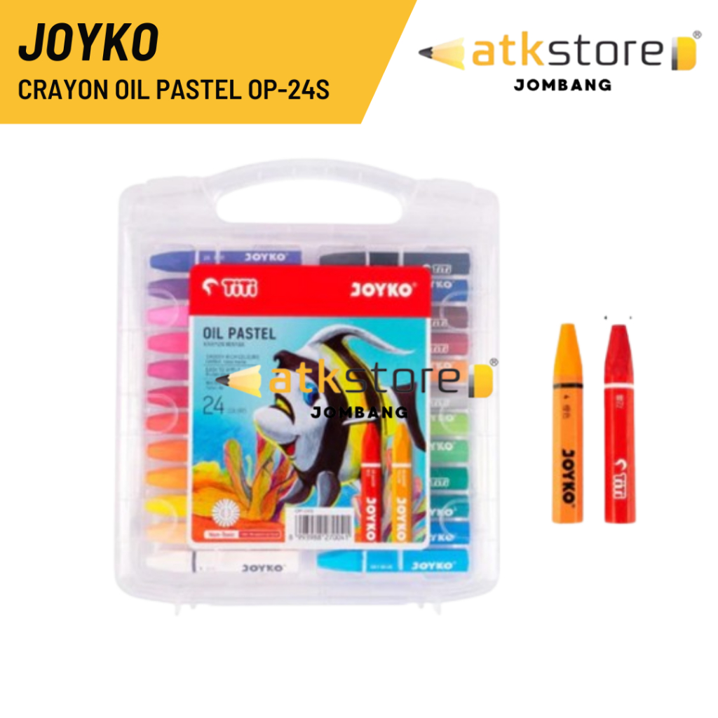 

JOYKO Crayon Oil Pastel OP-24S 24 Colours / Krayon Joyko / Krayon Minyak Joyko