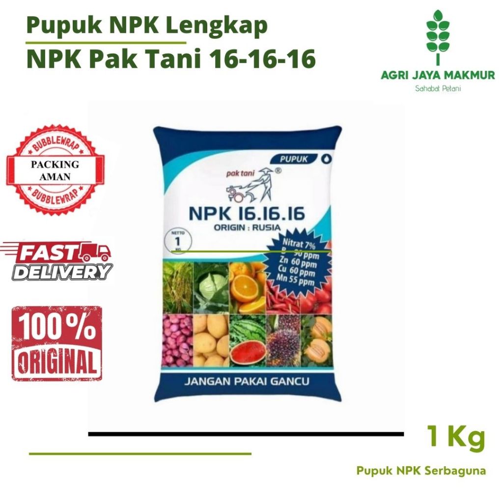 PUPUK NPK PAK TANI KEMASAN 1KG