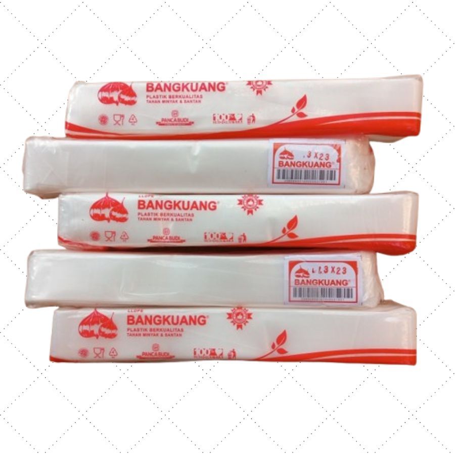 Bersama_Bumi 200 Gram Plastik Es Mambo Polos Bangkuang Ukuran 3 X 23 Cm - Plastik Es Mambo Viral