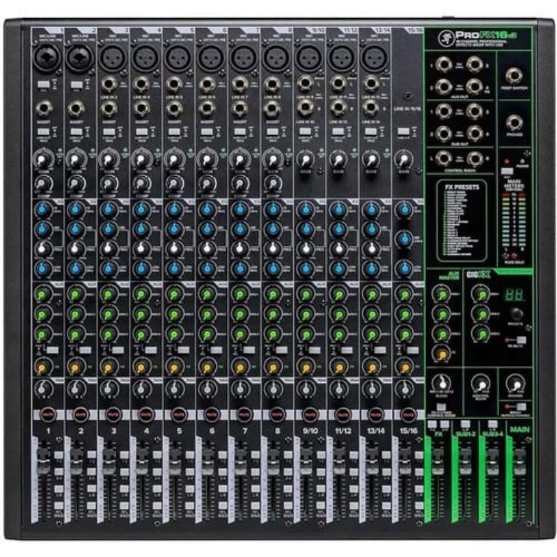 MIXER MACKIE PRO FX16V3 ORIGINAL GARANSI 1 TAHUN PRO FX 16 V3