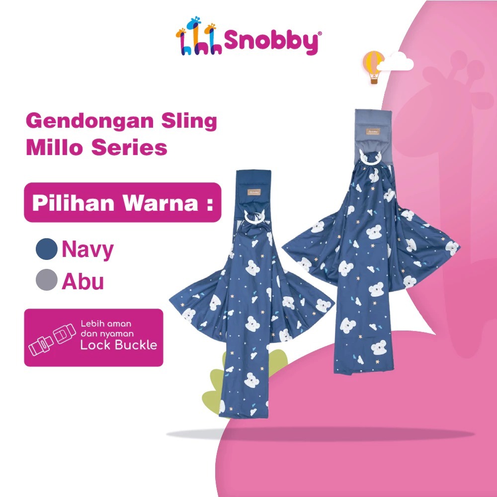 SNOBBY GENDONGAN SLING MILLO SERIES / GENDONGAN SNOBBY SLING / GENDONGAN BAYI SAMPING